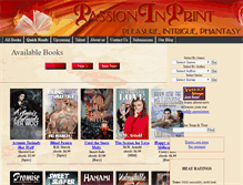 Tablet Screenshot of passioninprint.com